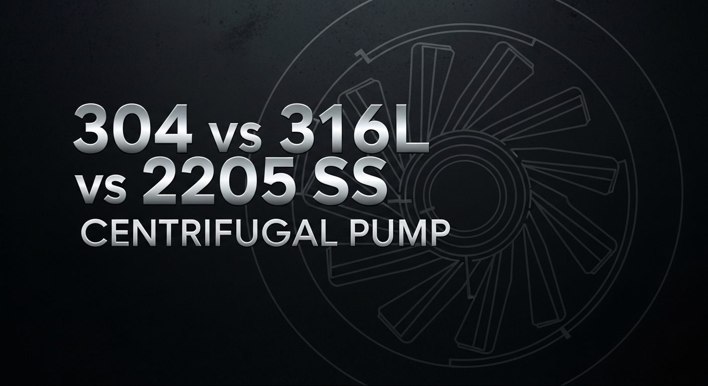 304 vs 316L vs 2205 SS centrifugálszivattyú